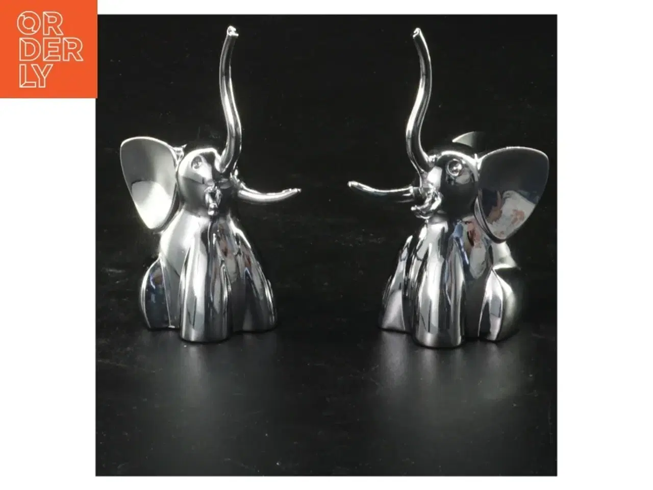 Billede 1 - Elefant holder til fingerringe dekorationer i krom fra Umbra (str. 8x4 cm)