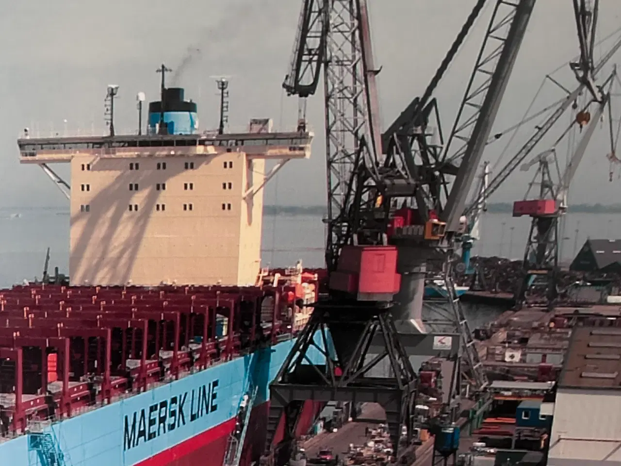 Billede 4 - Stor Mærsk plakat / planche med Marchen Mærsk