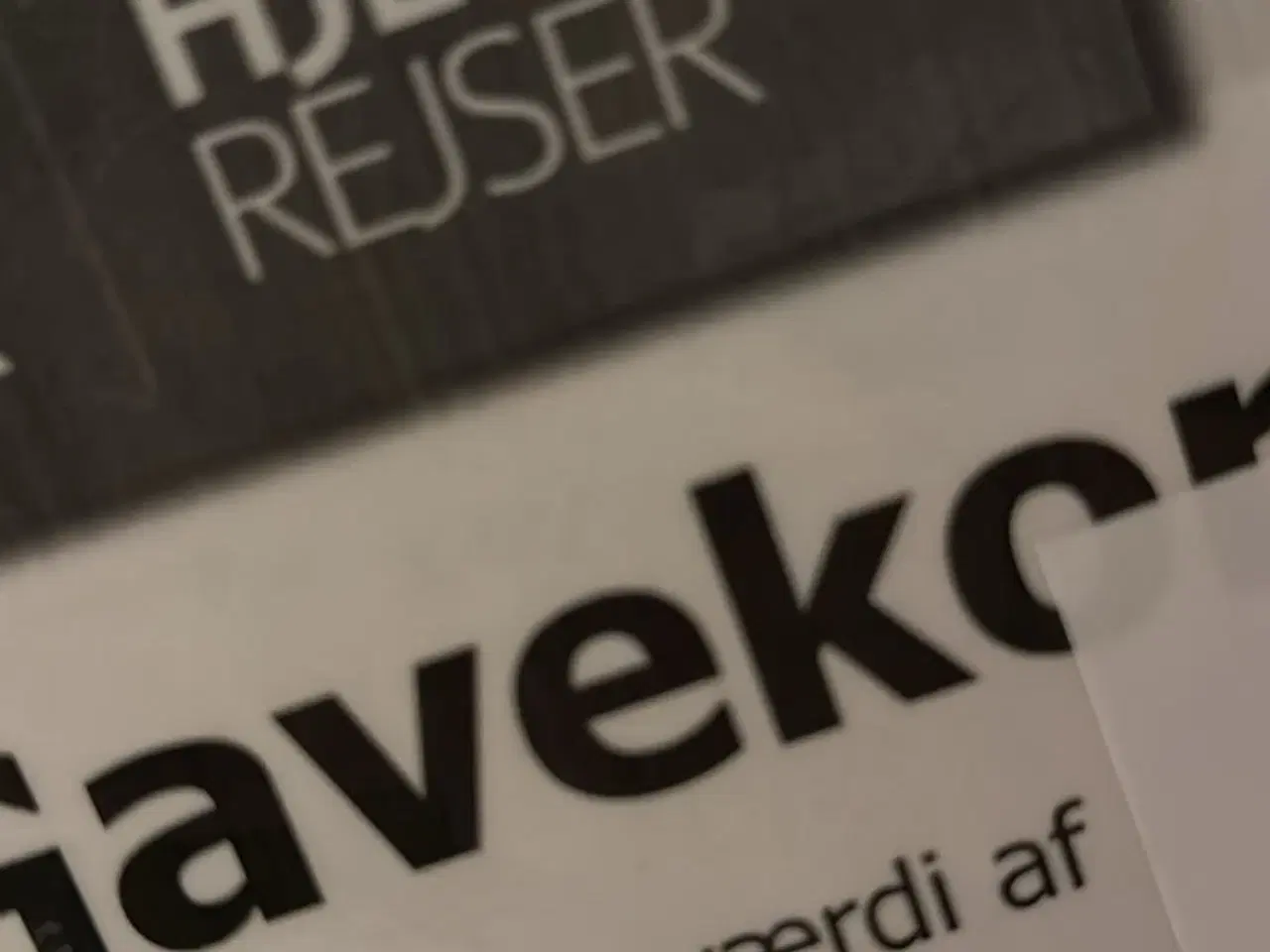 Billede 1 - Gavekort til hjerting rejser