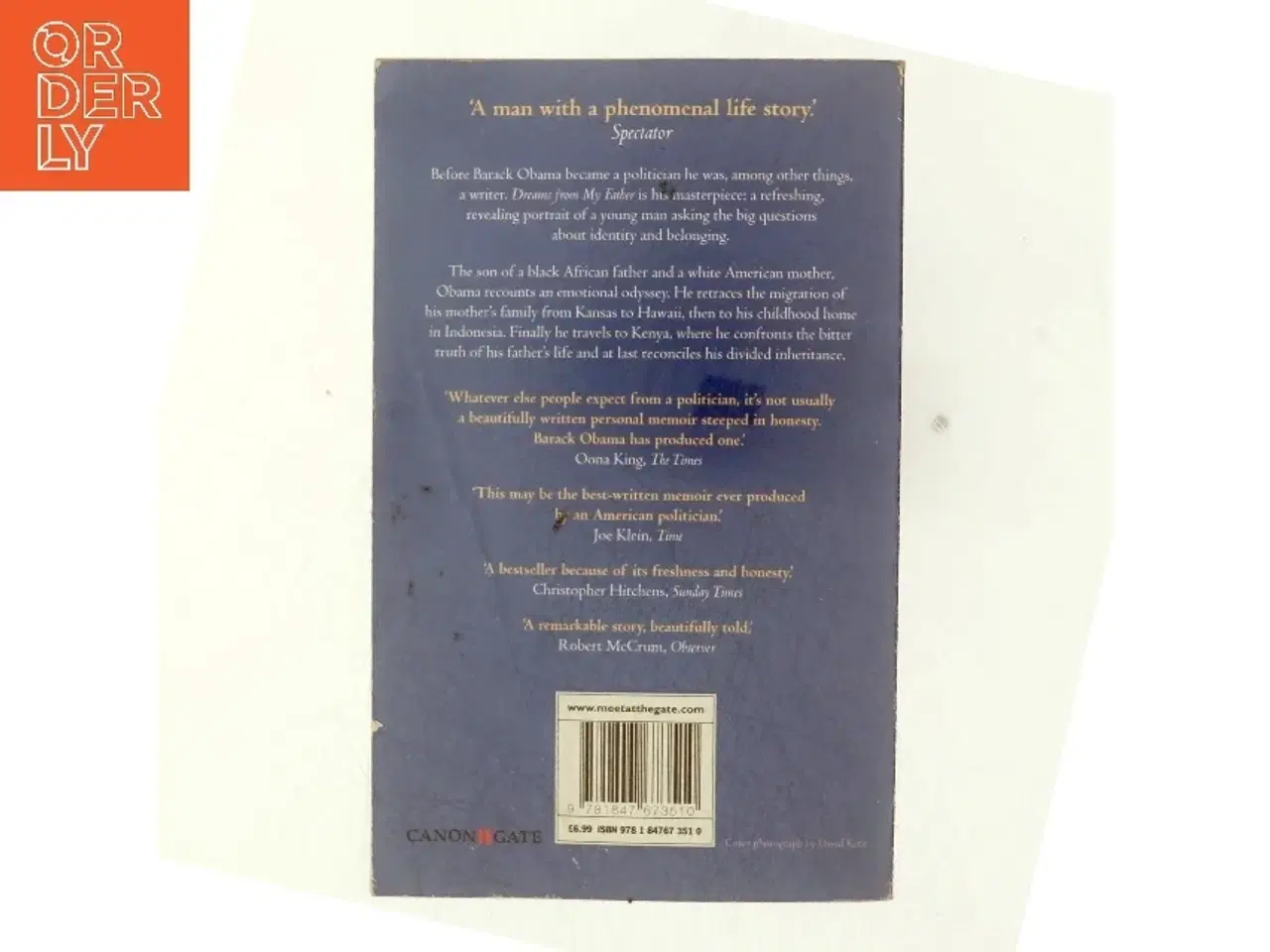 Billede 3 - Dreams from my father : a story of race and inheritance af Barack Obama (Bog)