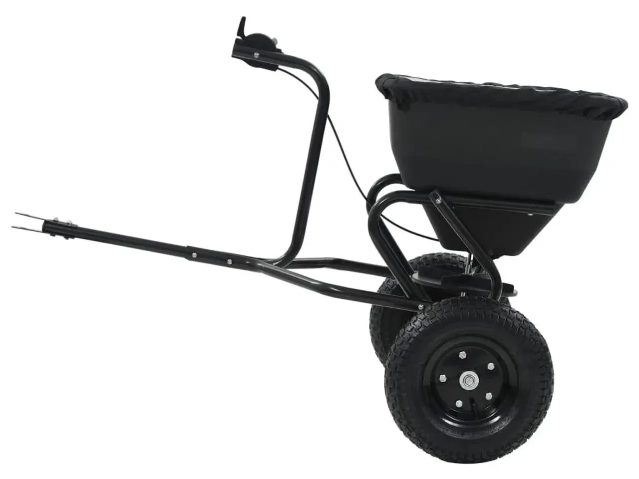Billede 4 - Saltspreder strøtrækvogn PVC og stål 125 x 74 x 79 cm 45 l