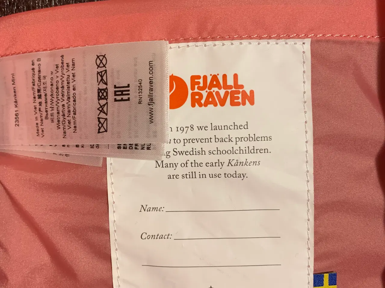 Billede 3 - Fjallraven Kånken Mini Pink