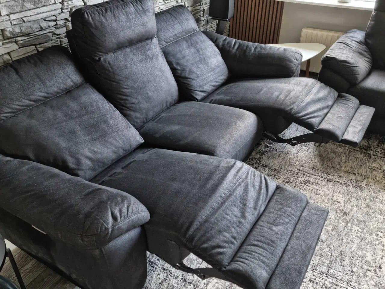 Billede 1 - Sofasæt af leder