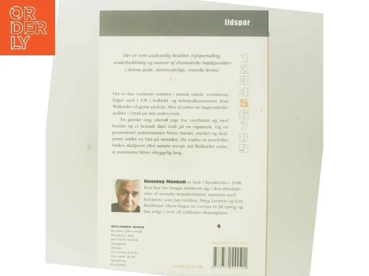 Billede 3 - Ildspor af Henning Mankell (Bog)