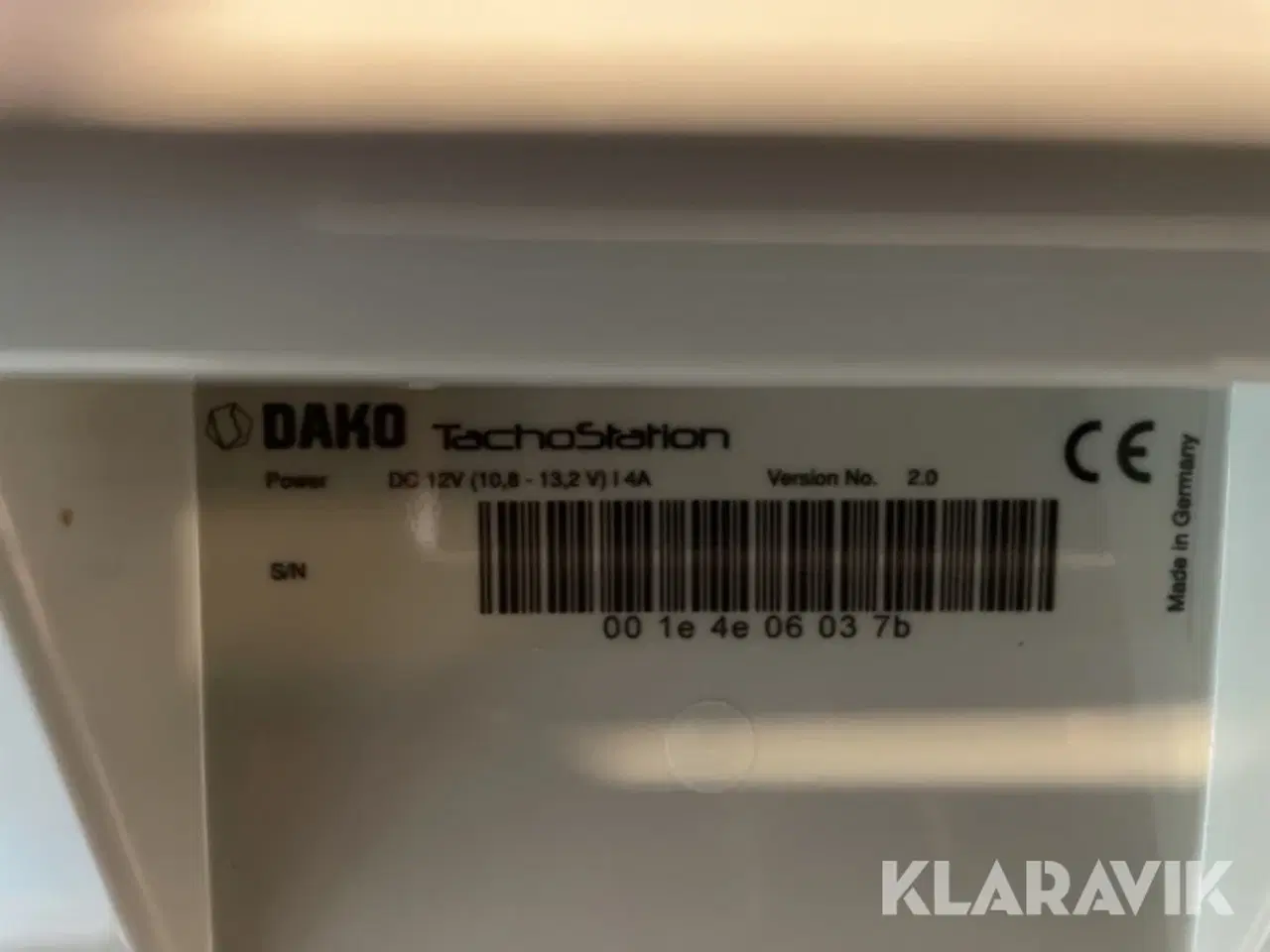 Billede 5 - Udlæsnings terminal til forekomst Dako Tachostation
