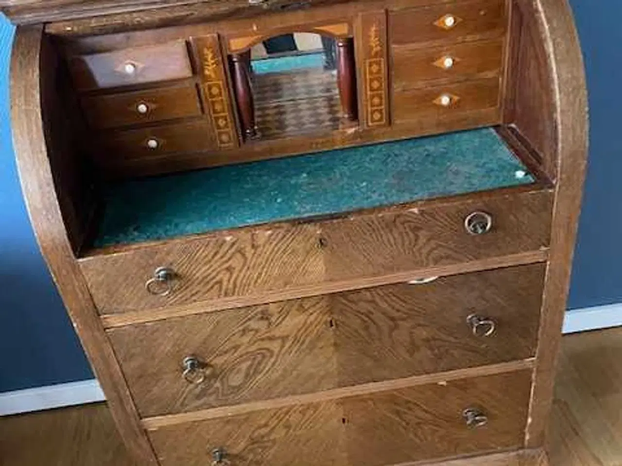 Billede 2 - Antikt chatol med rulleklap