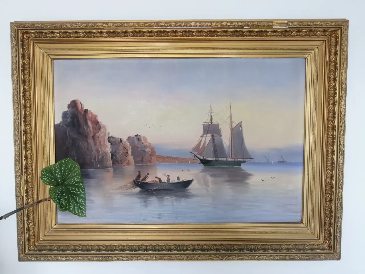 Billede 2 - Fantastisk smukt oliemaleri i fine lilla nuancer