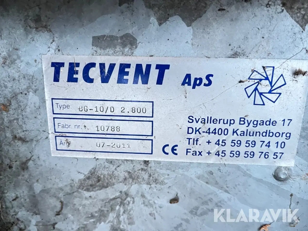 Billede 6 - Korntørringsanlæg Tecvent BG-10-D2800 2 styk