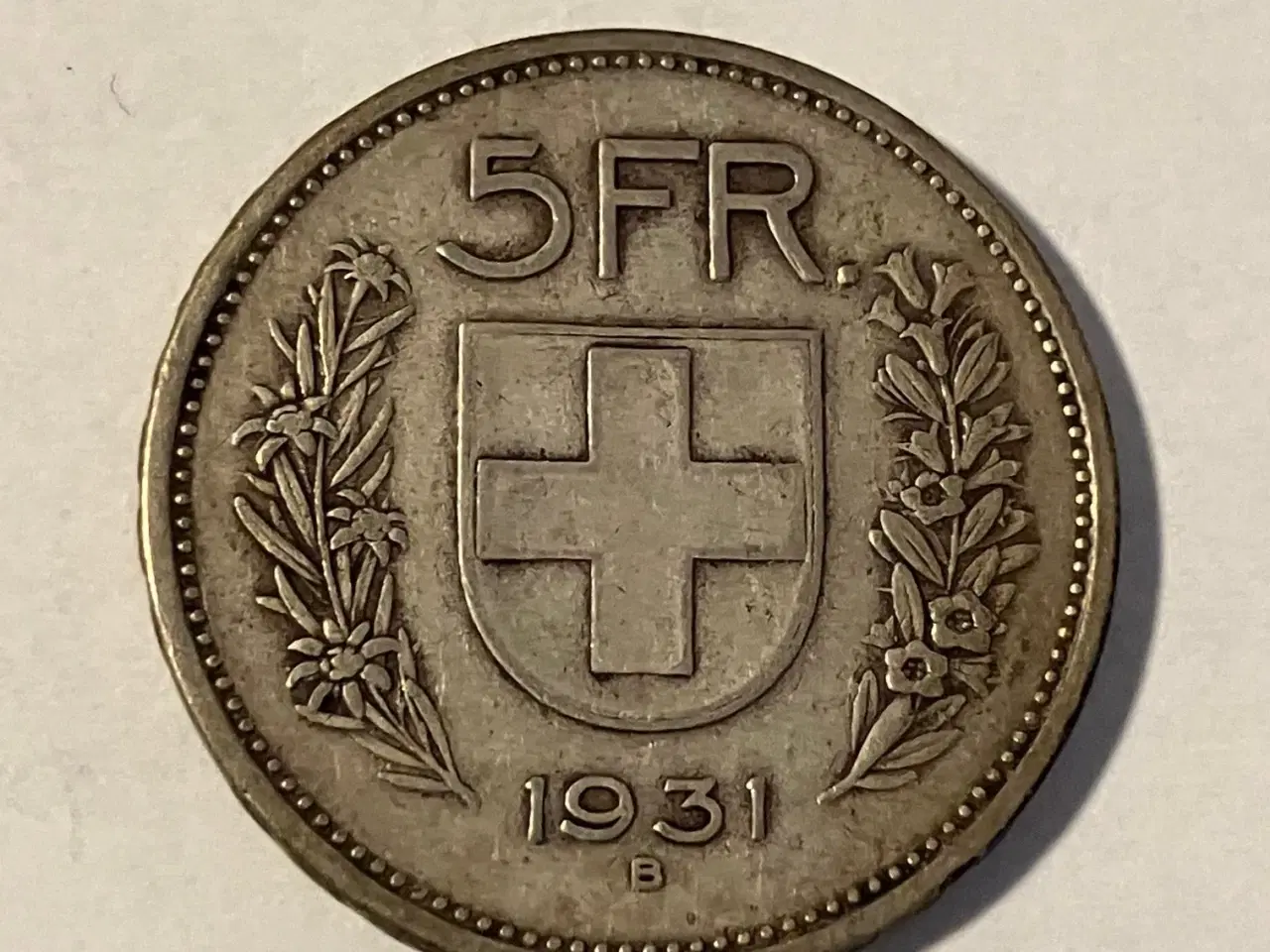 Billede 1 - 5 Francs 1931 B Switzerland