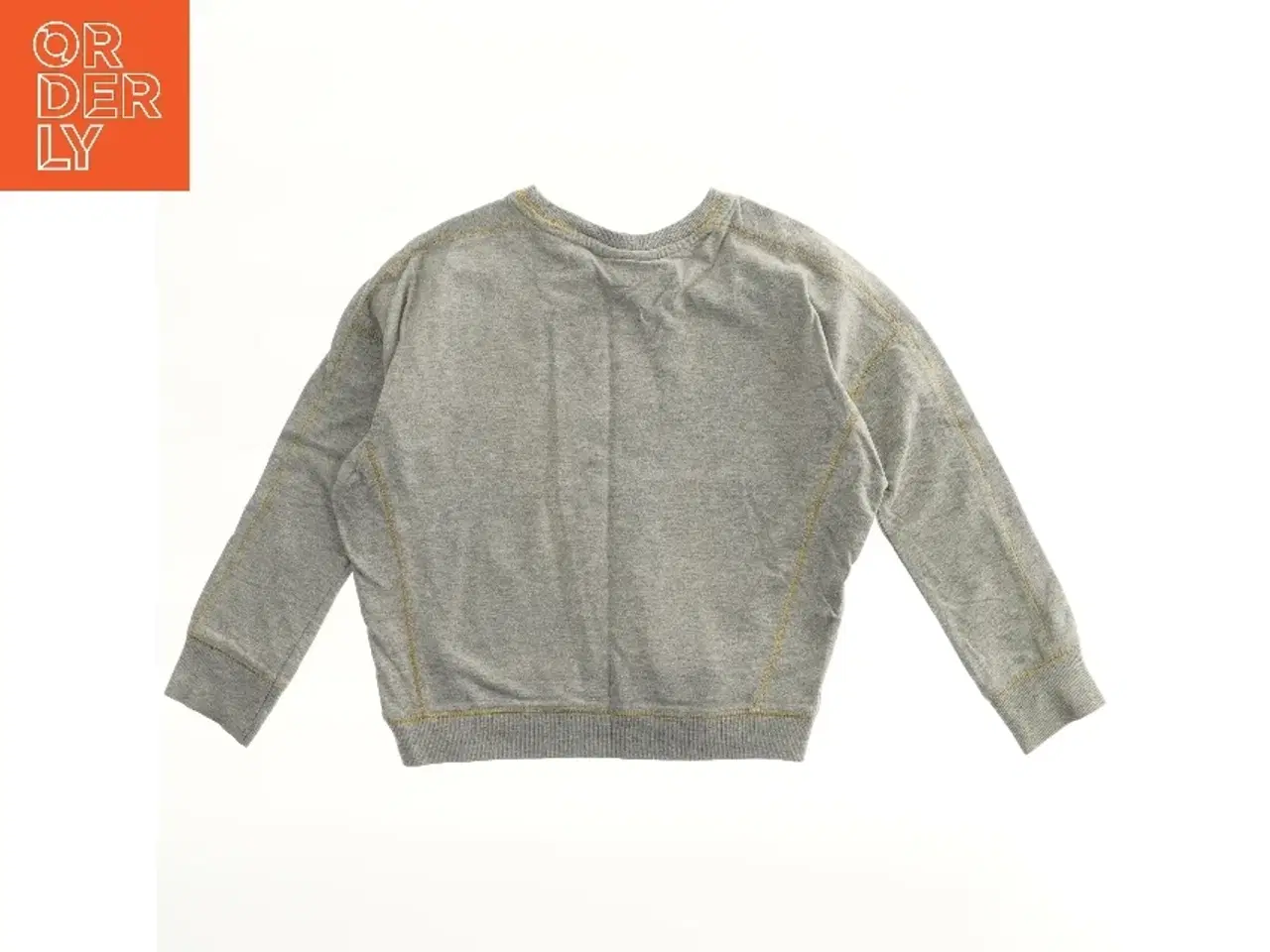 Billede 2 - Grå sweatshirt med farverigt mønster fra Molo (str. 128)