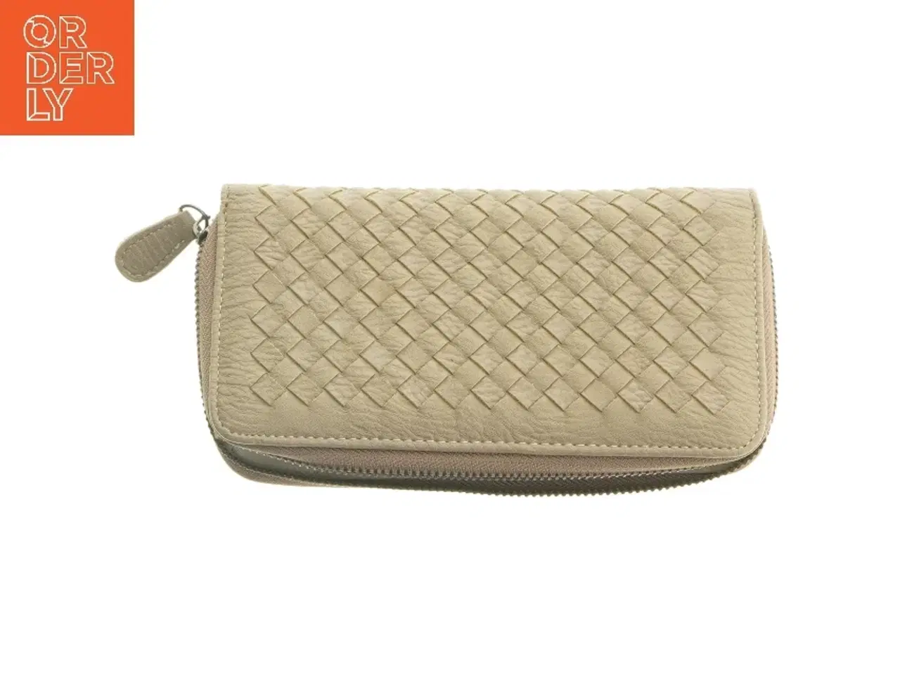 Billede 1 - Flettet læderpung (str. 11 x 20 cm)