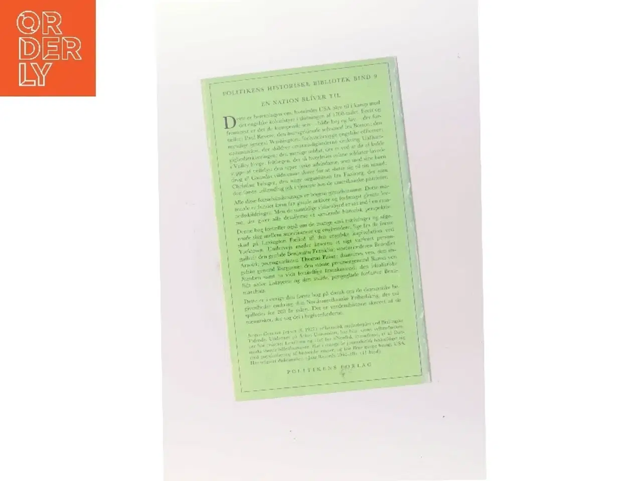 Billede 3 - En nation bliver til af Jørgen Grunnet Jepsen (Bog)