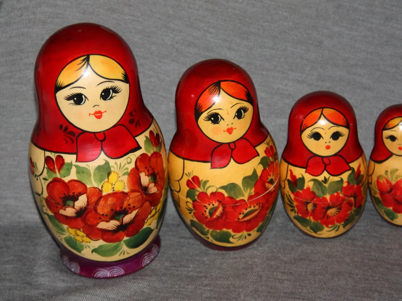 Billede 2 - Dukker Babushka matryoshka højde 19 cm 9 stk.