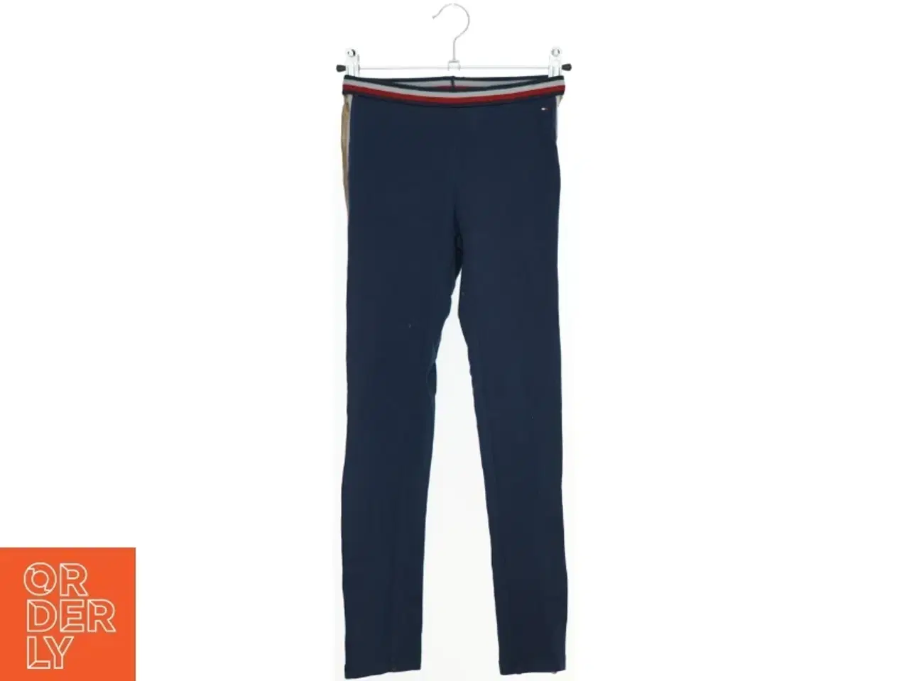 Billede 1 - Blå leggings med striber fra Tommy Hilfiger (str. 140)