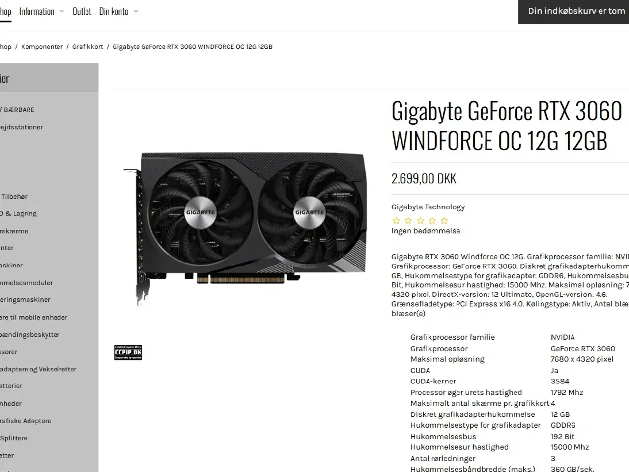 Billede 3 - RTX 3060 O.C Gamer Pc+27" QHD skærm
