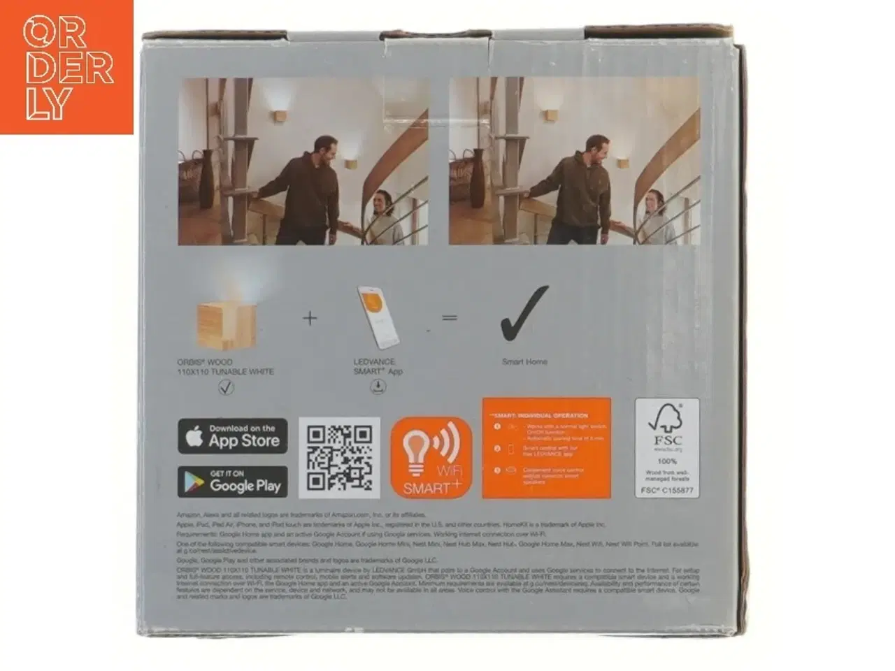 Billede 2 - Helt ny, Smart væglampe med WiFi-teknologi fra Ledvance (str. 16x16x12 cm)