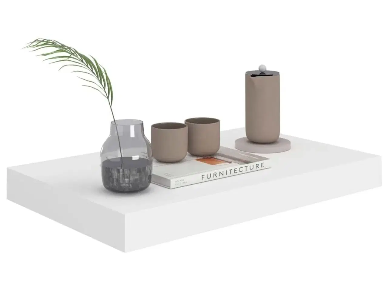 Billede 4 - Væghylder 4 stk. 40x23x3,8 cm MDF hvid