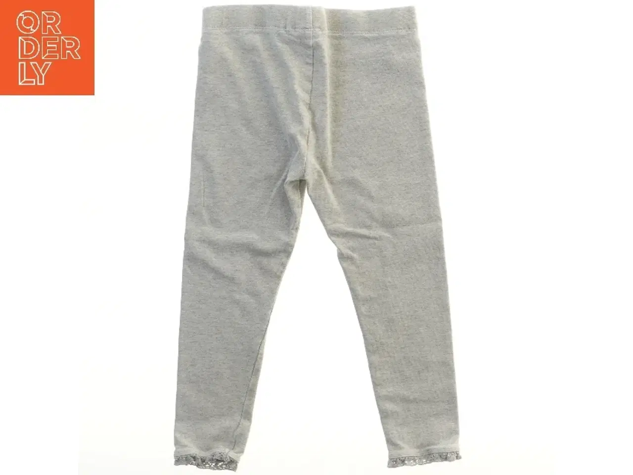 Billede 2 - Grå leggings med blondekanter fra Next (str. 104)