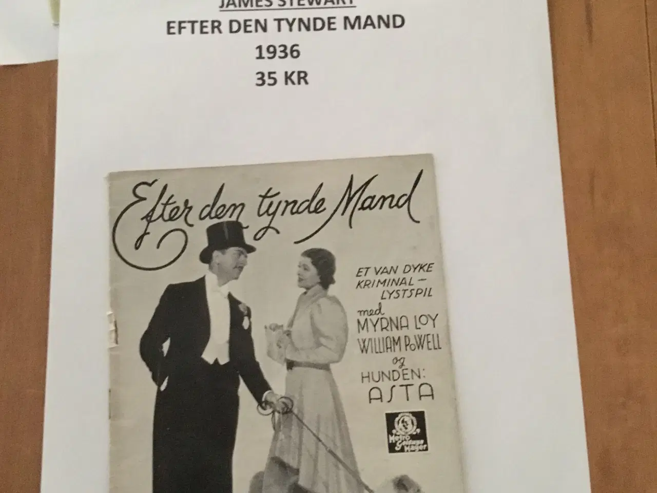 Billede 4 - FILMPROGRAMMER James Stewart - 4 gamle 