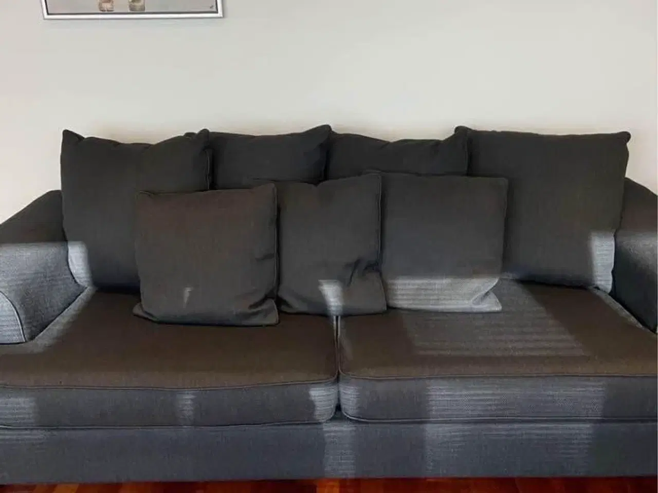 Billede 1 - Kingstone 3 personer sort sofa