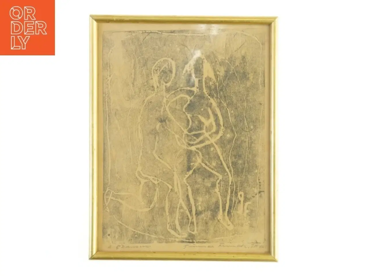 Billede 1 - Indrammet kunsttryk (str. 29 x 22 cm)