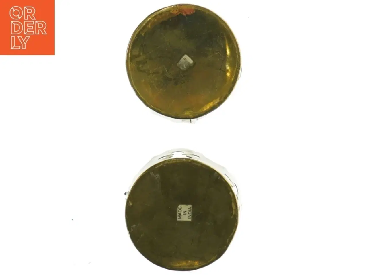 Billede 2 - Messing lysestager (str. 6x6,5 cm)