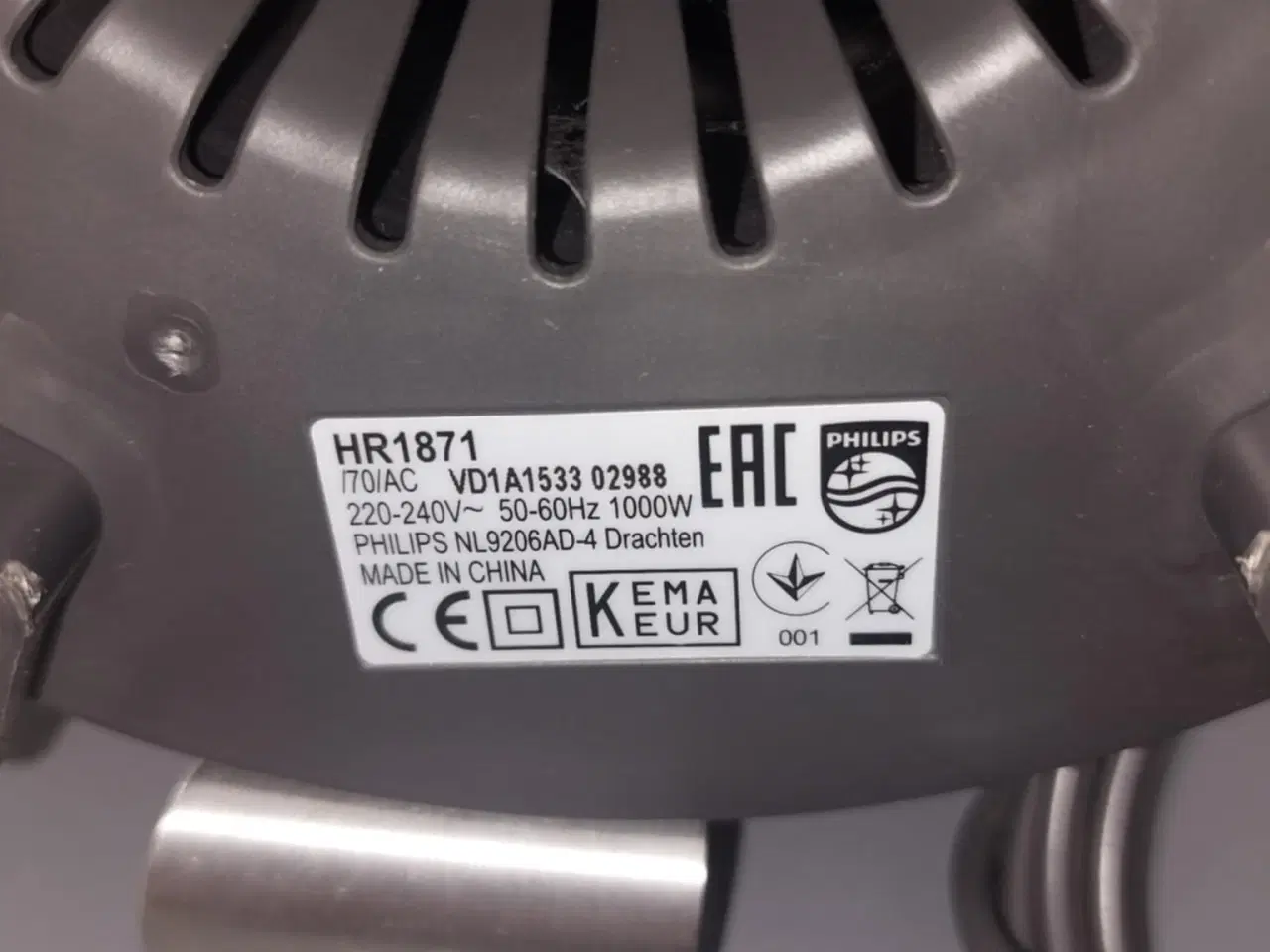 Billede 4 - Philips HR1871 Juice saft maskine 