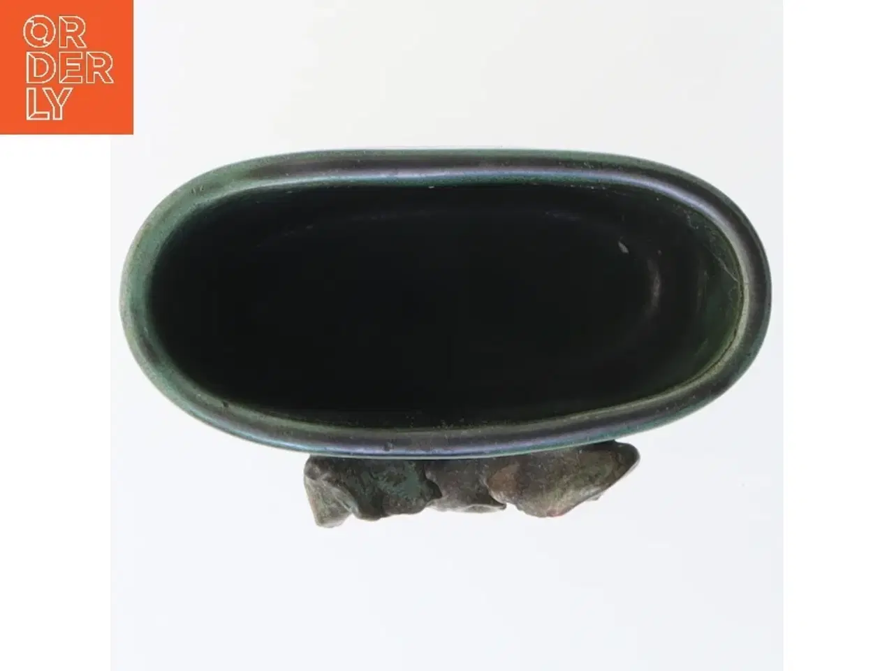 Billede 2 - Keramik krukke med dekorativt mønster (str. 7x6 cm)