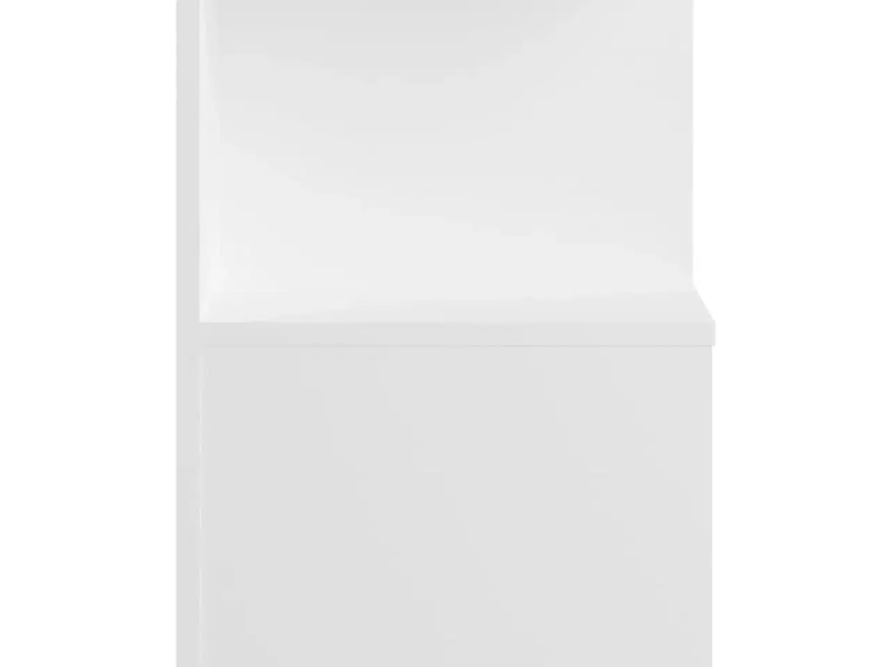 Billede 5 - Sengebord 35x35x55 cm konstrueret træ hvid