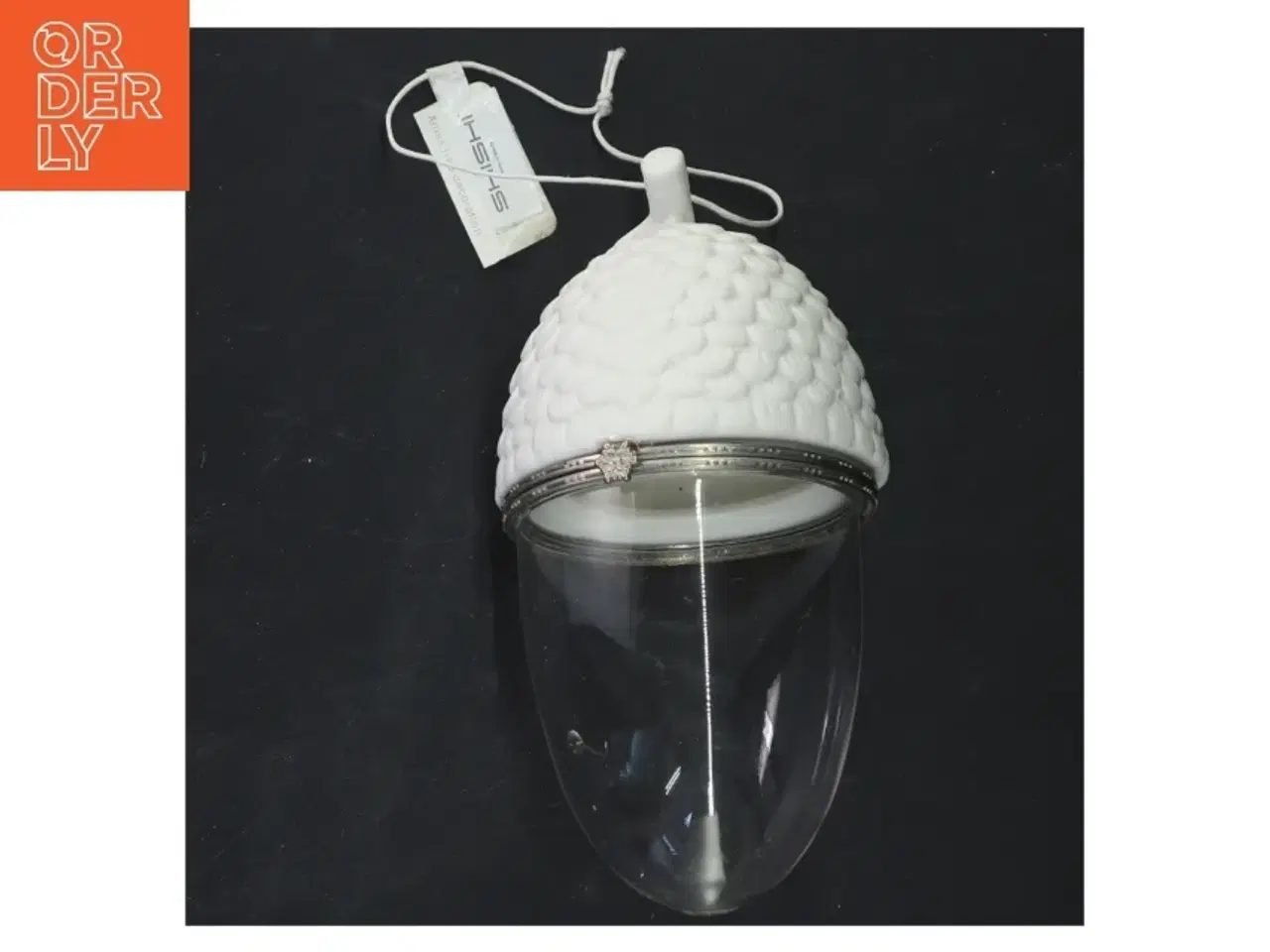 Billede 2 - Dekorativ glas og keramik beholder formet som en agern fra Kitsch (str. 16x8 cm)