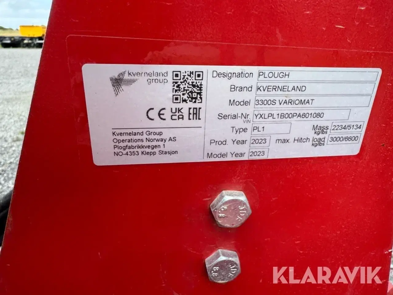 Billede 7 - Plov Kverneland 3300S Variomat - 5 Furet