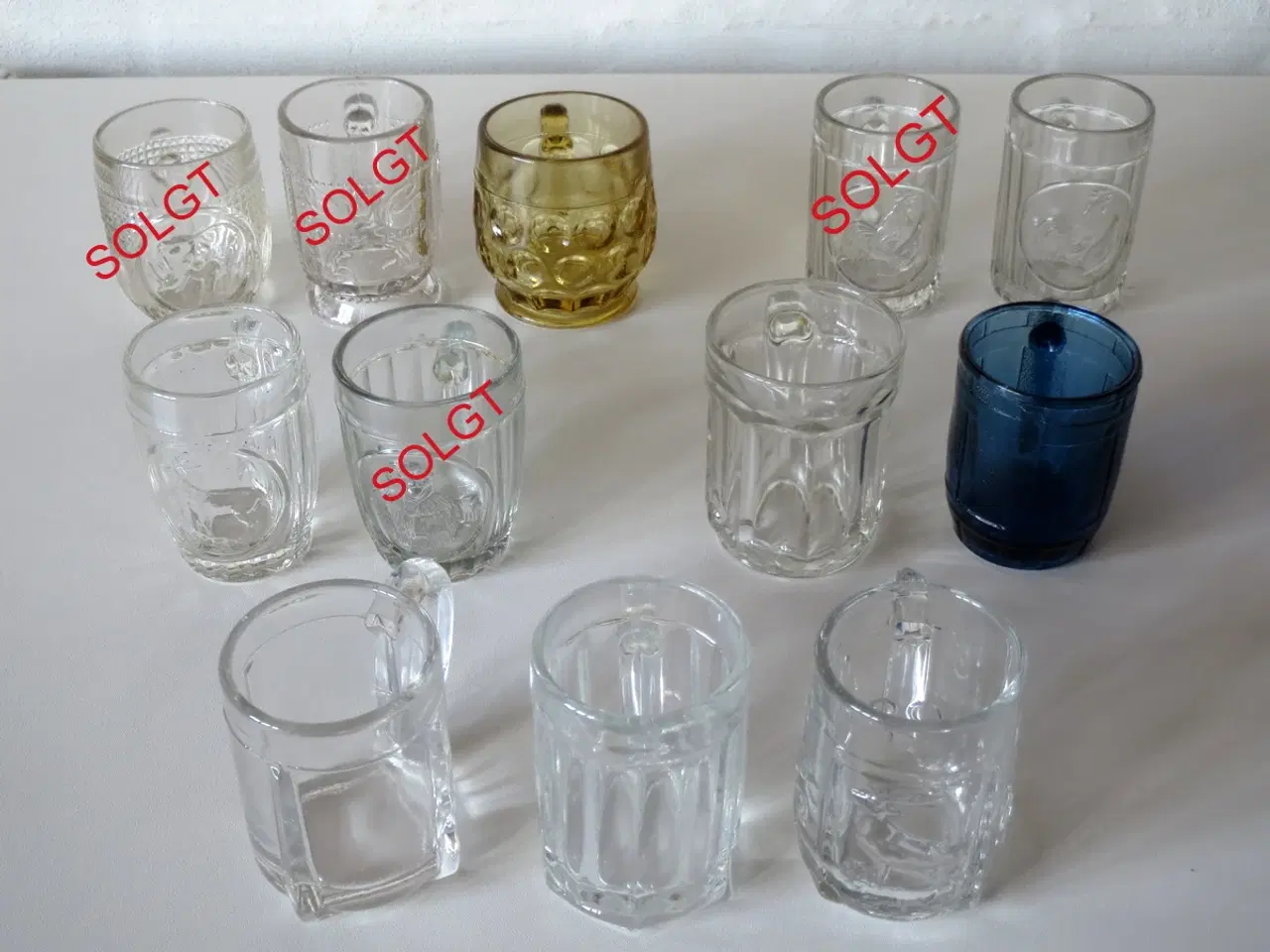 Billede 1 - 8 Forskellige gamle børneglas