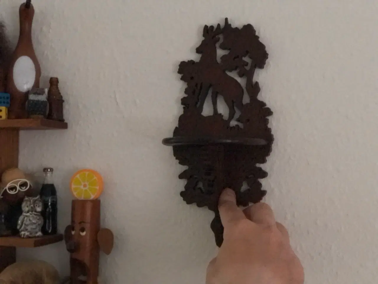 Billede 1 - Gammel vægophæng til et stearinlys el lig