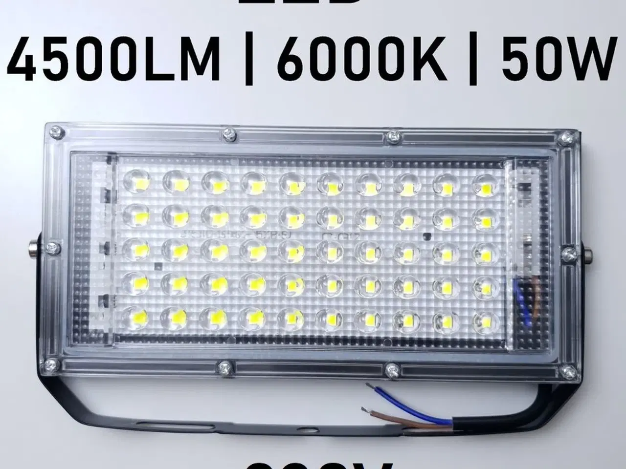 Billede 1 - NY! LED Projektør 50W / 4500LM / 6000K / IP65