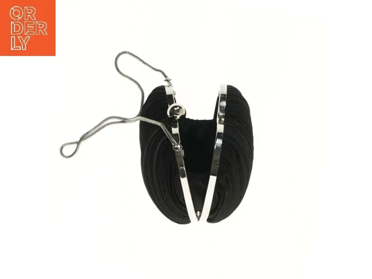 Billede 2 - Hjerteformet taske med kæde (str. Ø 14 cm)