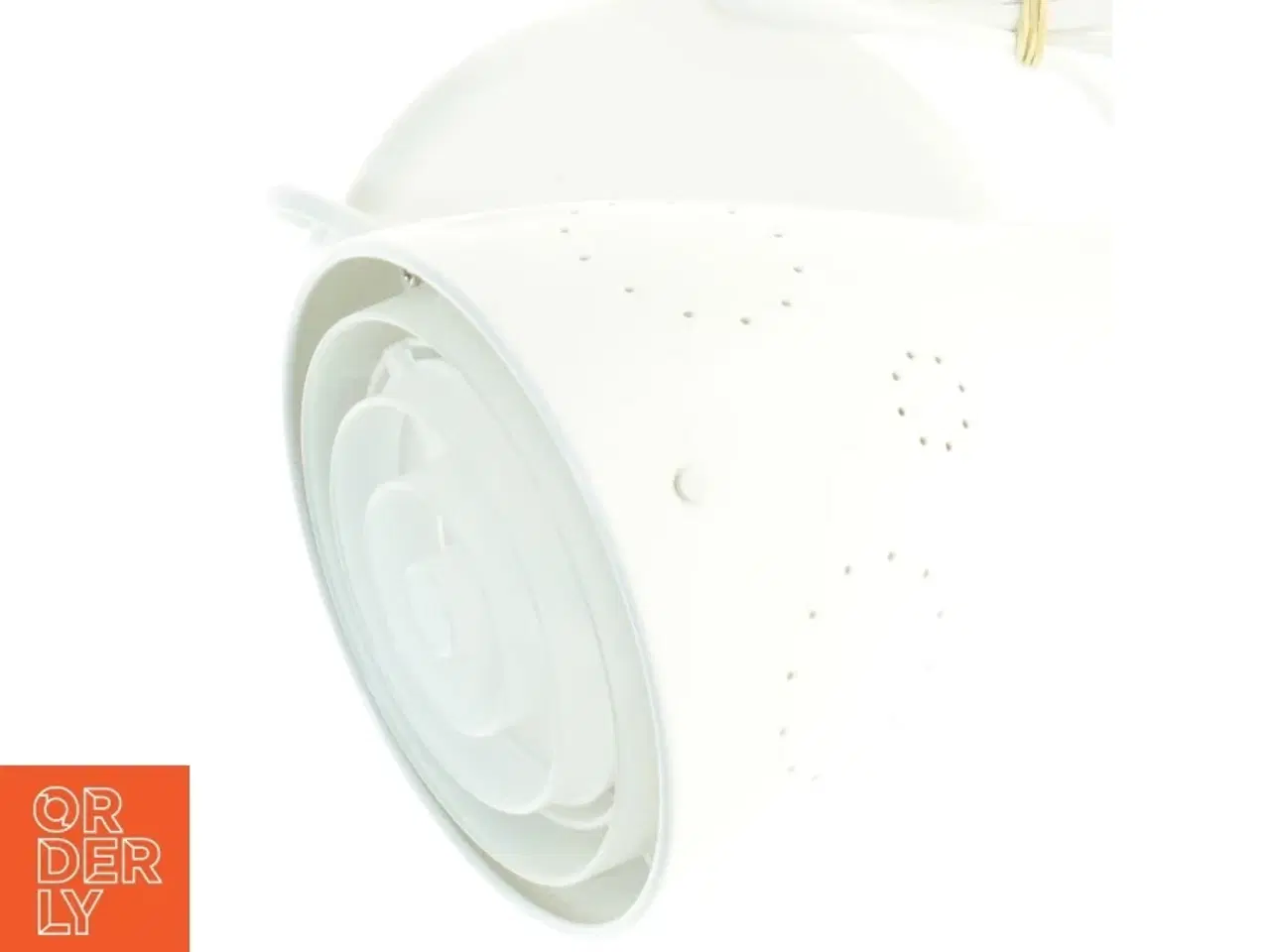 Billede 4 - Hvid bordlampe (str. 20 x 17 25 cm)