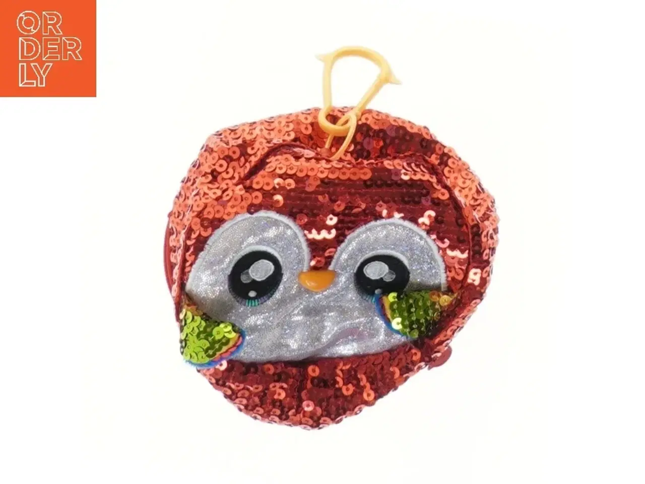 Billede 1 - Glitrende ugle pung (str. Ø 14x9,5 cm)