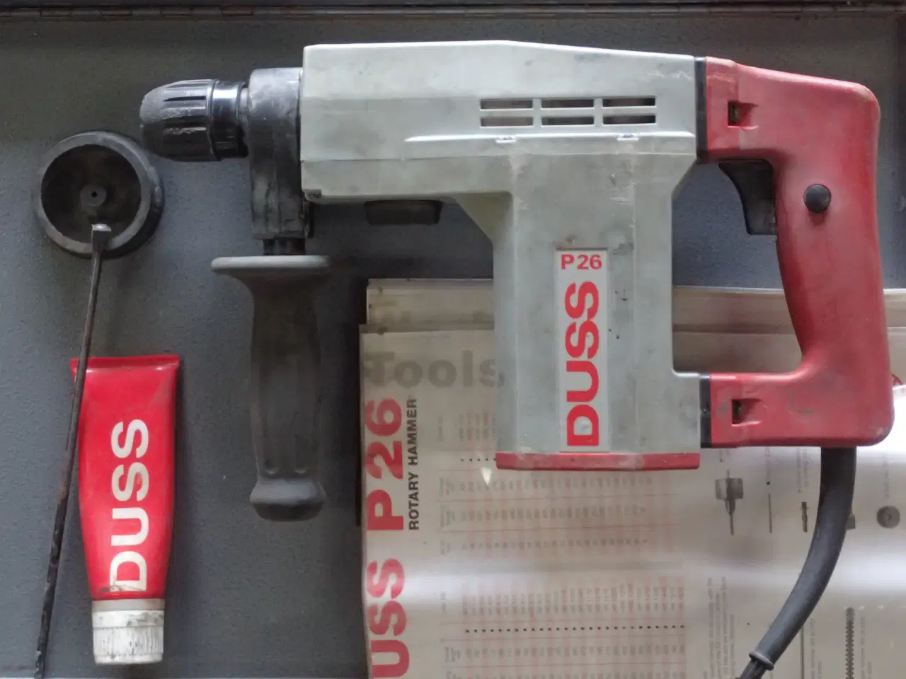 Billede 1 - Slagboremaskine DUSS pneumatisk SDS plus.