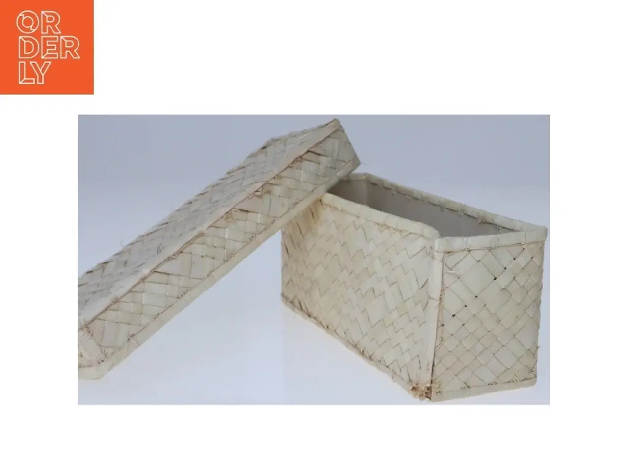 Billede 2 - Flettet opbevaringskasse (str. 15x4 cm)