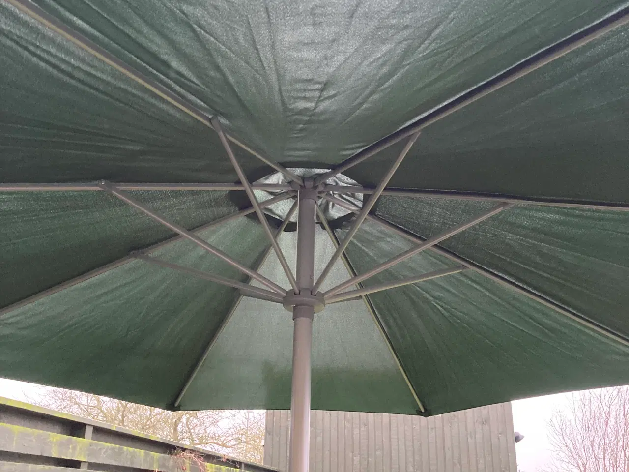 Billede 5 - Parasol + parasolfod (senest søndag d. 19.04.26)