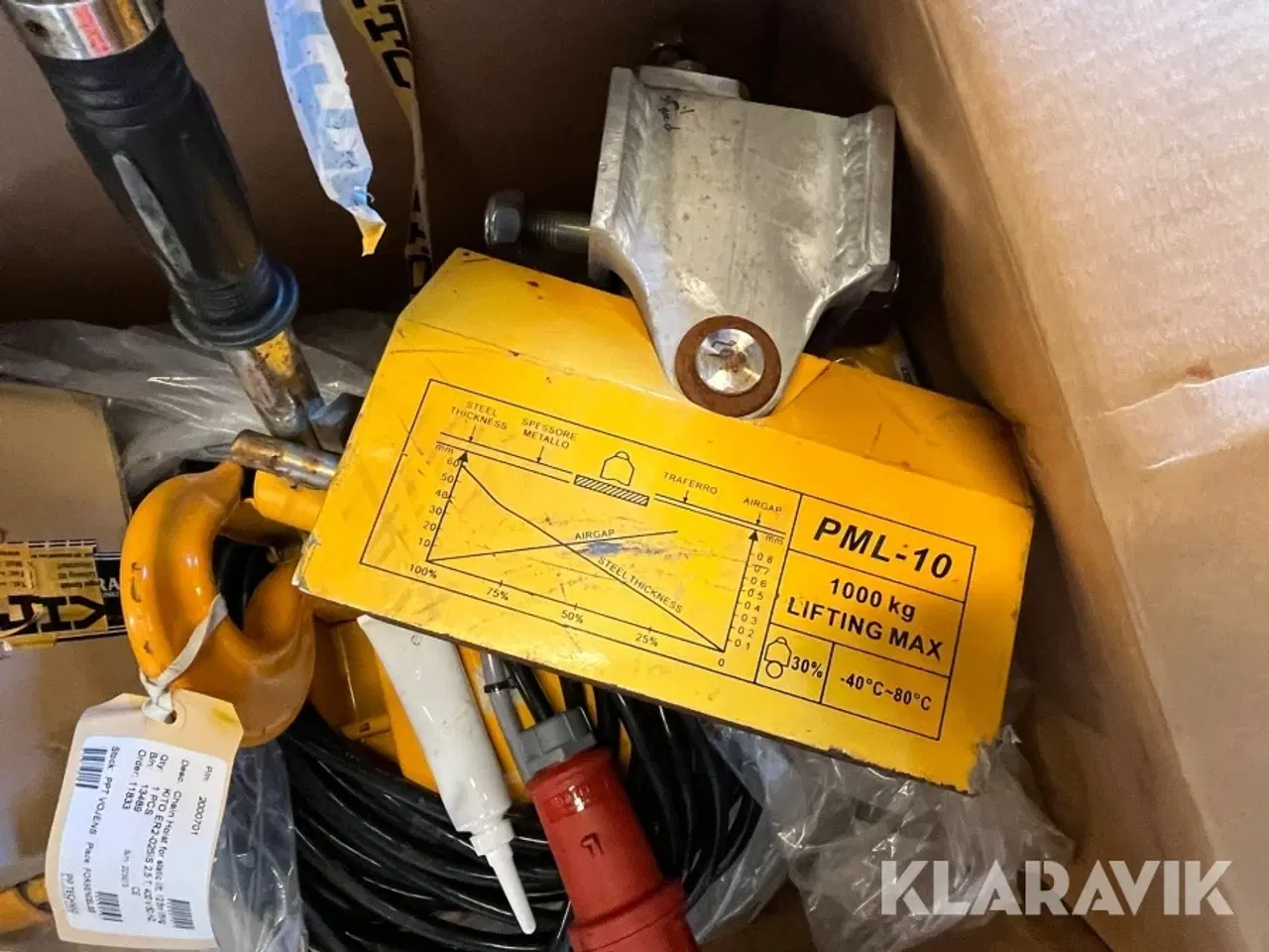 Billede 5 - Elektriske kædehejs Kito 2,5T 3 styk - ubrugte