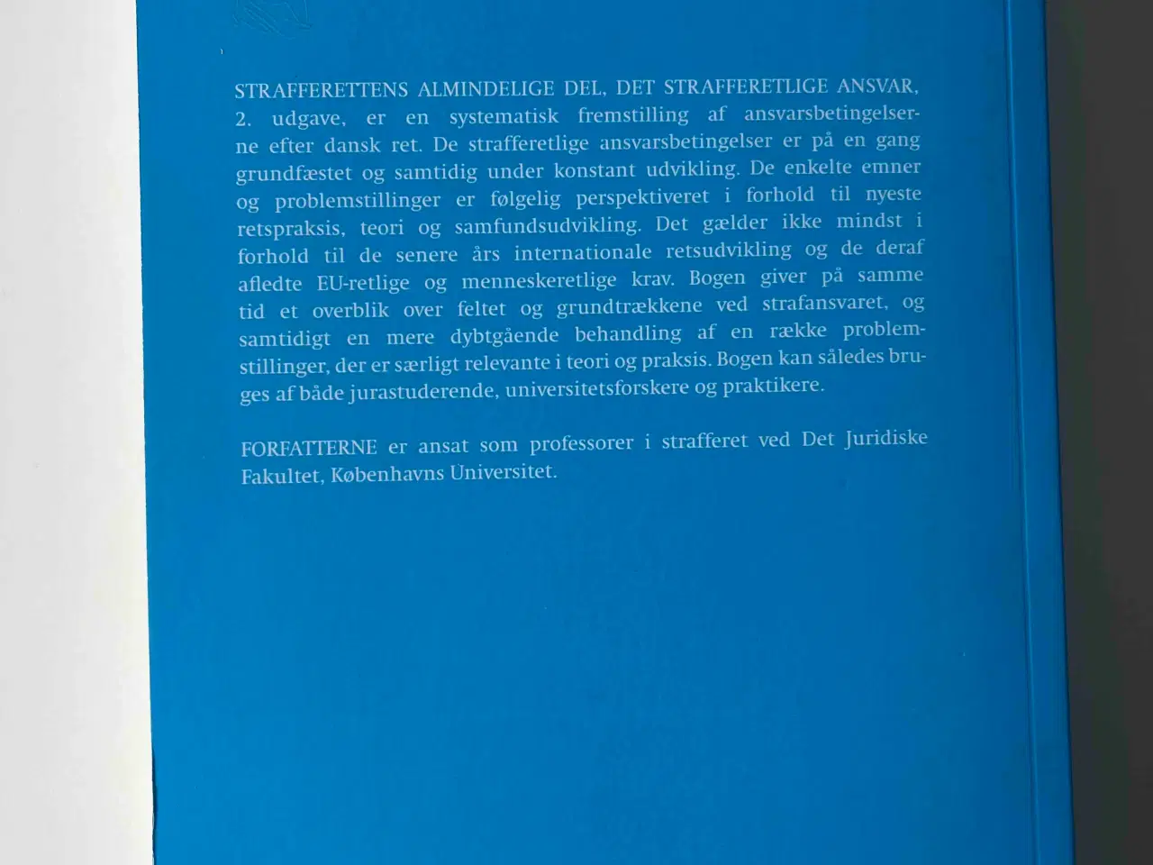 Billede 2 - Strafferettens alm. del: Det strafferetlige ansvar