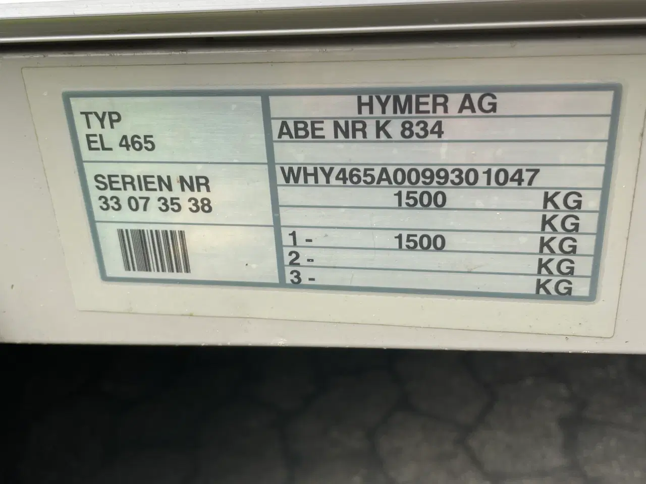 Billede 4 - Hymer EL465 fra 2007