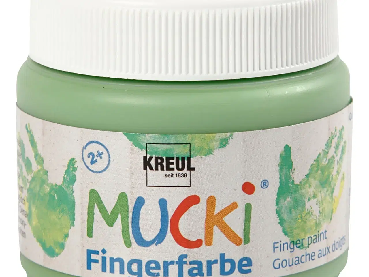Billede 1 - Mucki Fingermaling, grøn, 150ml/ 1 ds.
