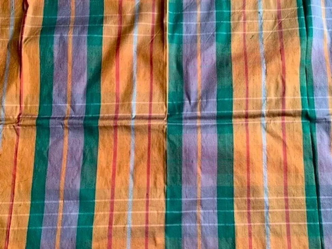 Billede 3 - Thaisilke i rust, messing, grøn og grå