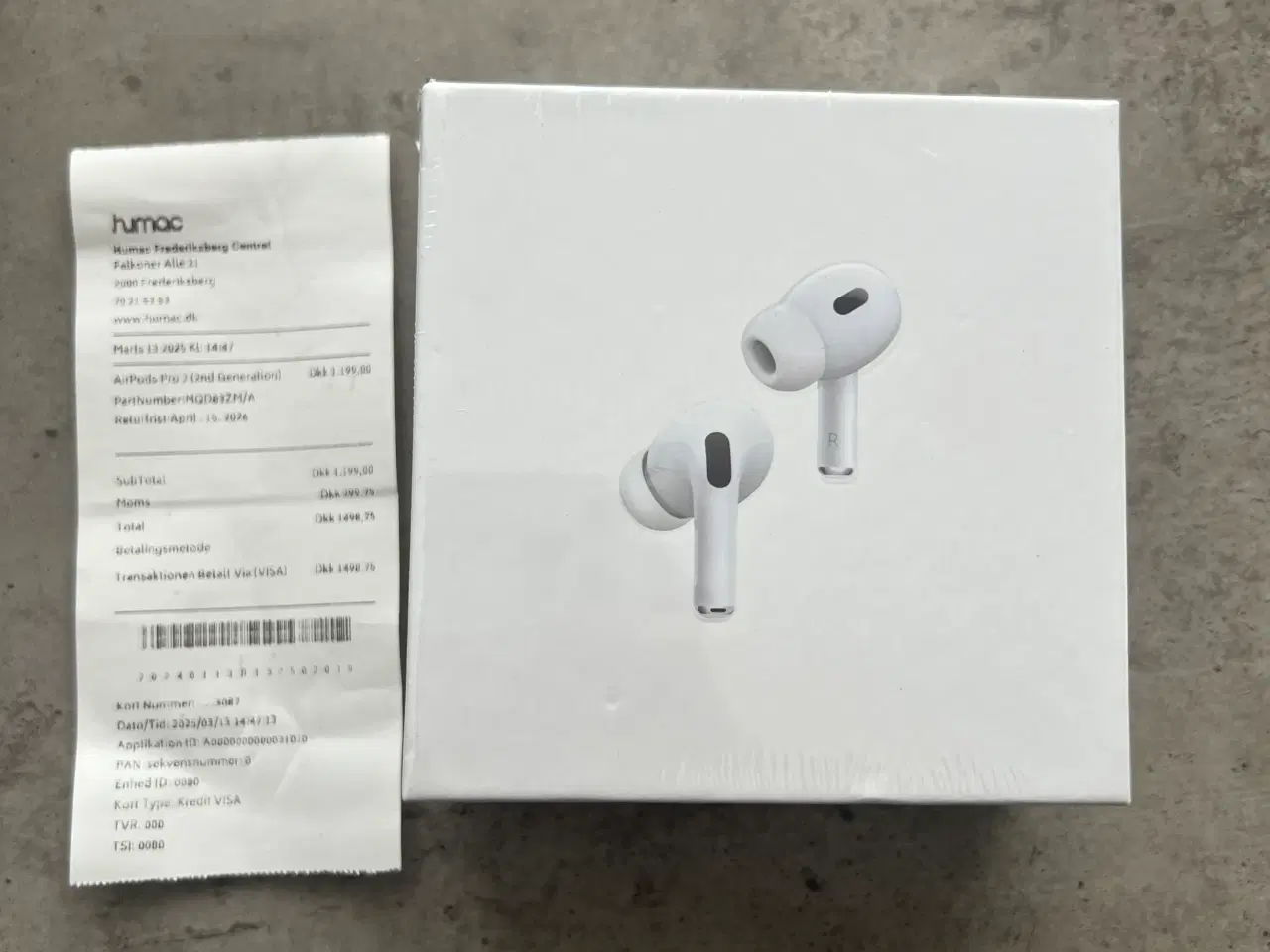 Billede 1 - Helt nye Air pods pro gen 2 med kvittering!