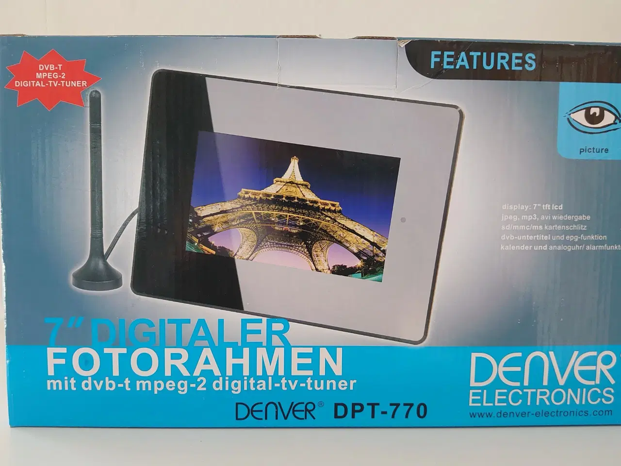 Billede 1 - Digital Photoframe, Denver DPT-770