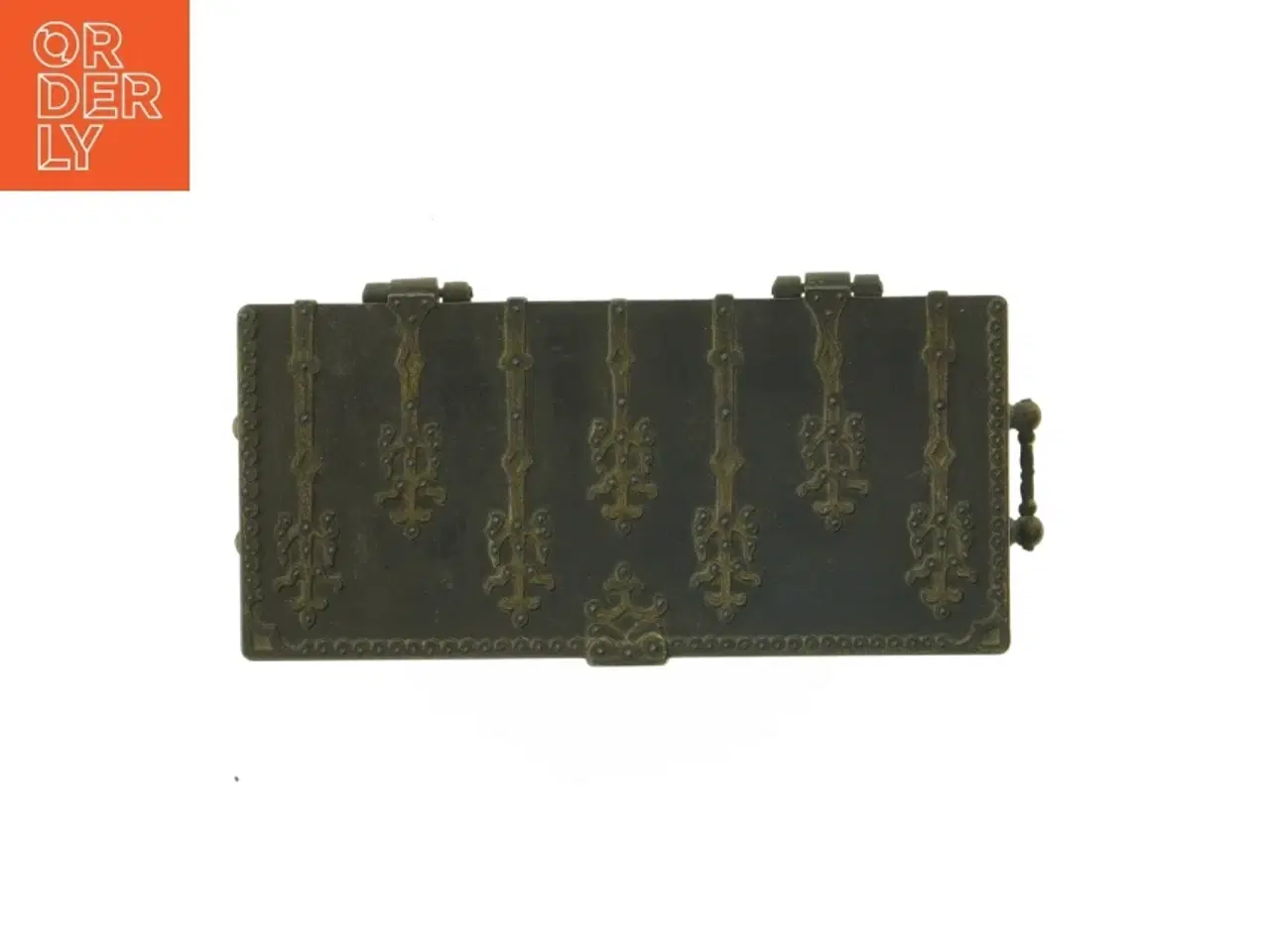 Billede 3 - Dekorativ metalæske (str. 19x9,5 cm)