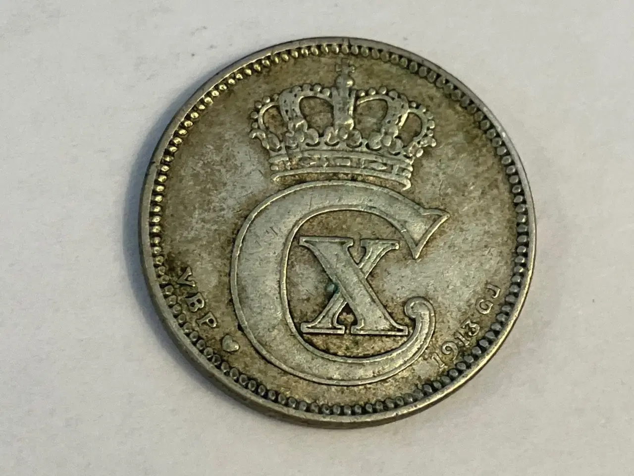 Billede 1 - 25 øre 1913 Danmark