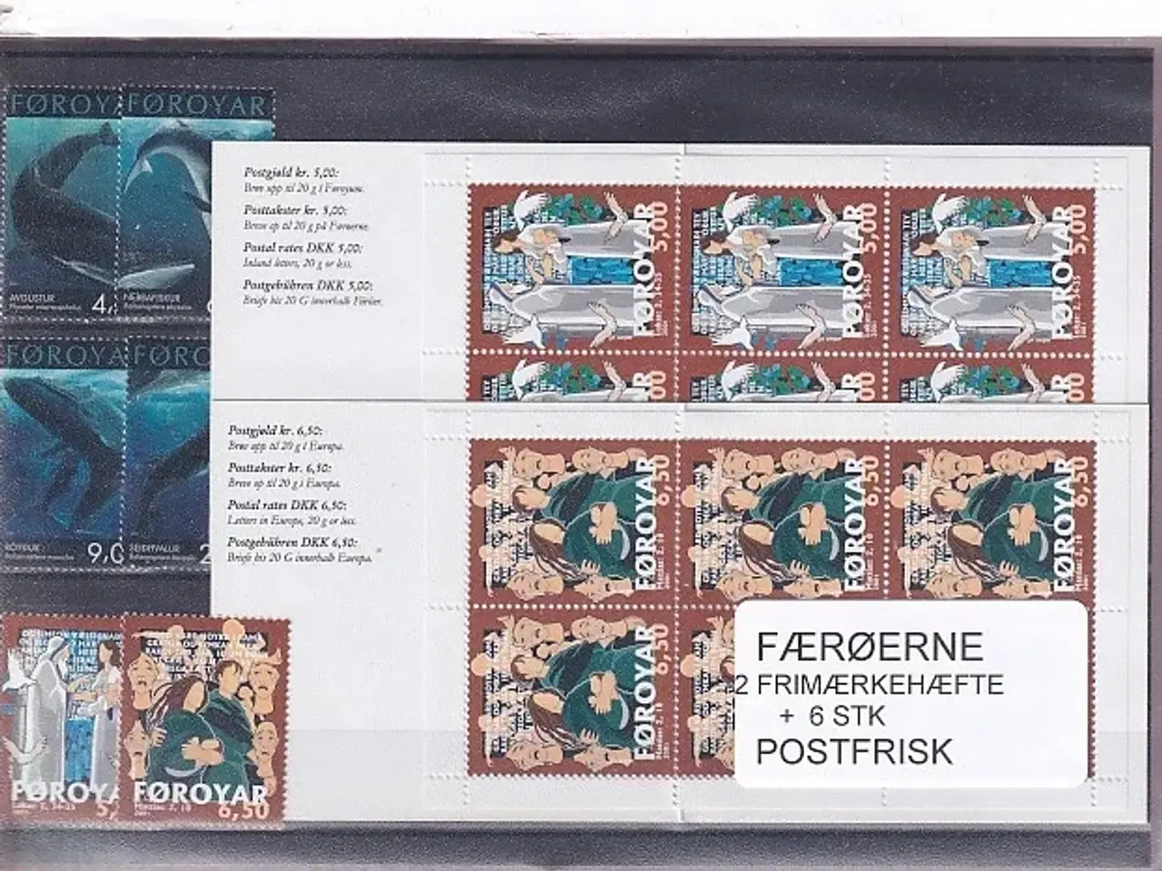 Billede 1 - Færøerne - 2 Frimærkehæfter + 6 Stk. - Postfrisk